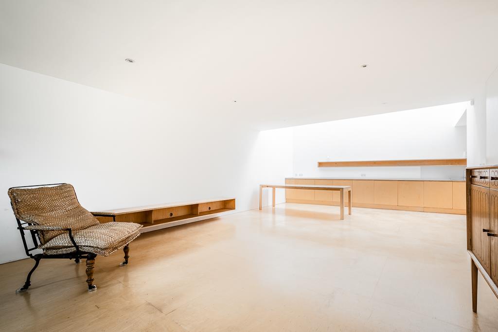 Modern bright architecturally designed house Shoreditch living room reception