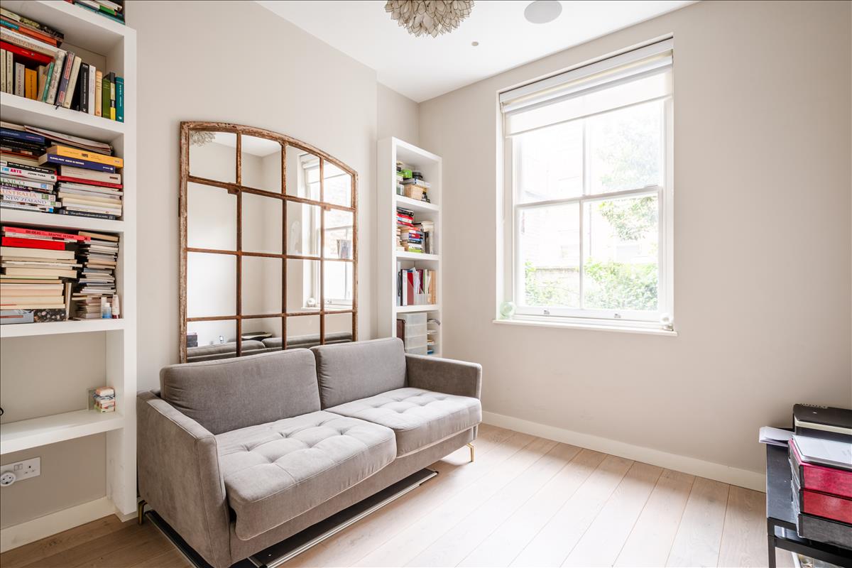 Bedroom three. Three bedroom split-level duplex apartment for sale on Orde 