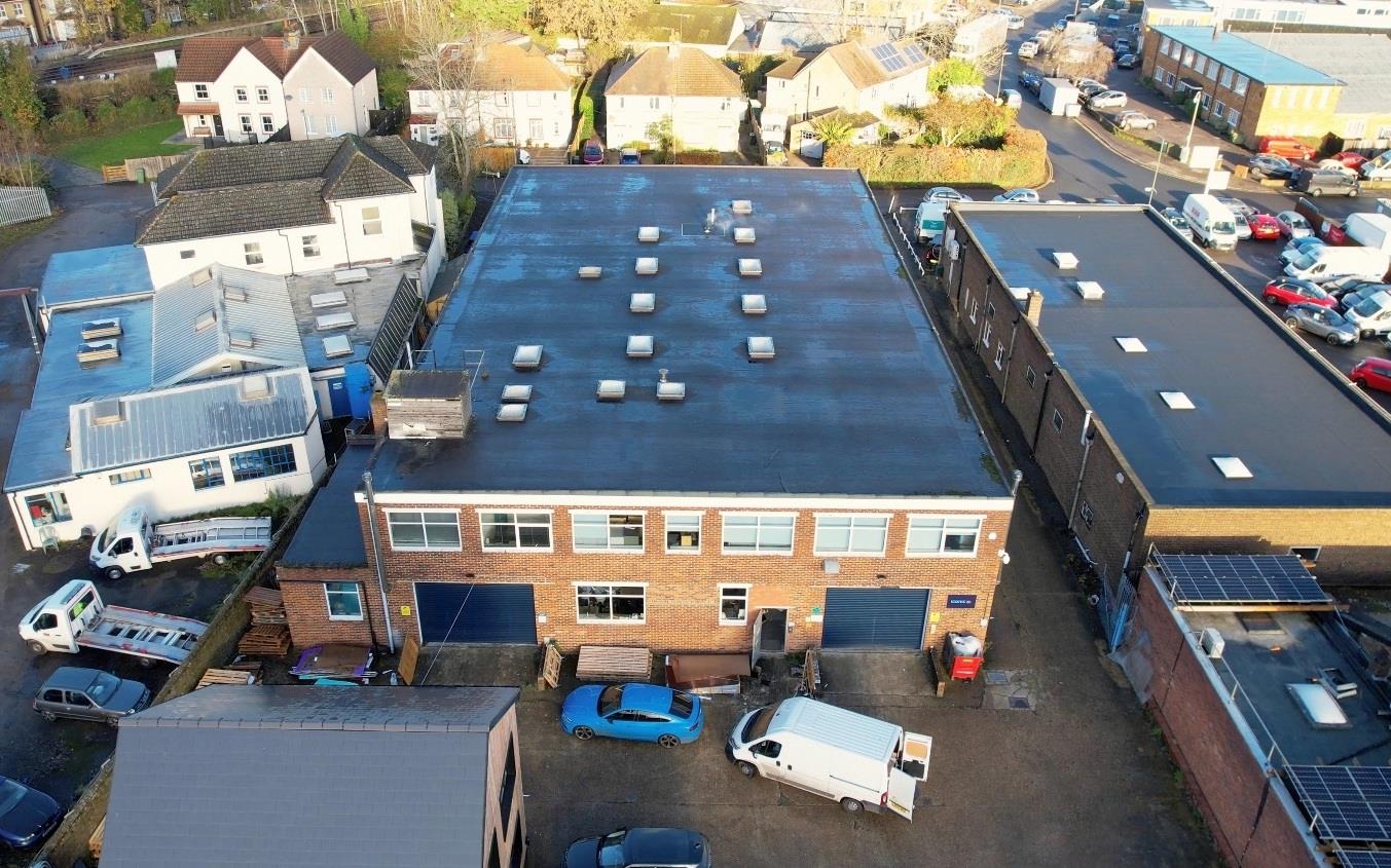 freehold warehouse unit for sale on Holmethorpe Industrial Estate, Redhill, Surrey RH1 contact RAB Commercial Property
