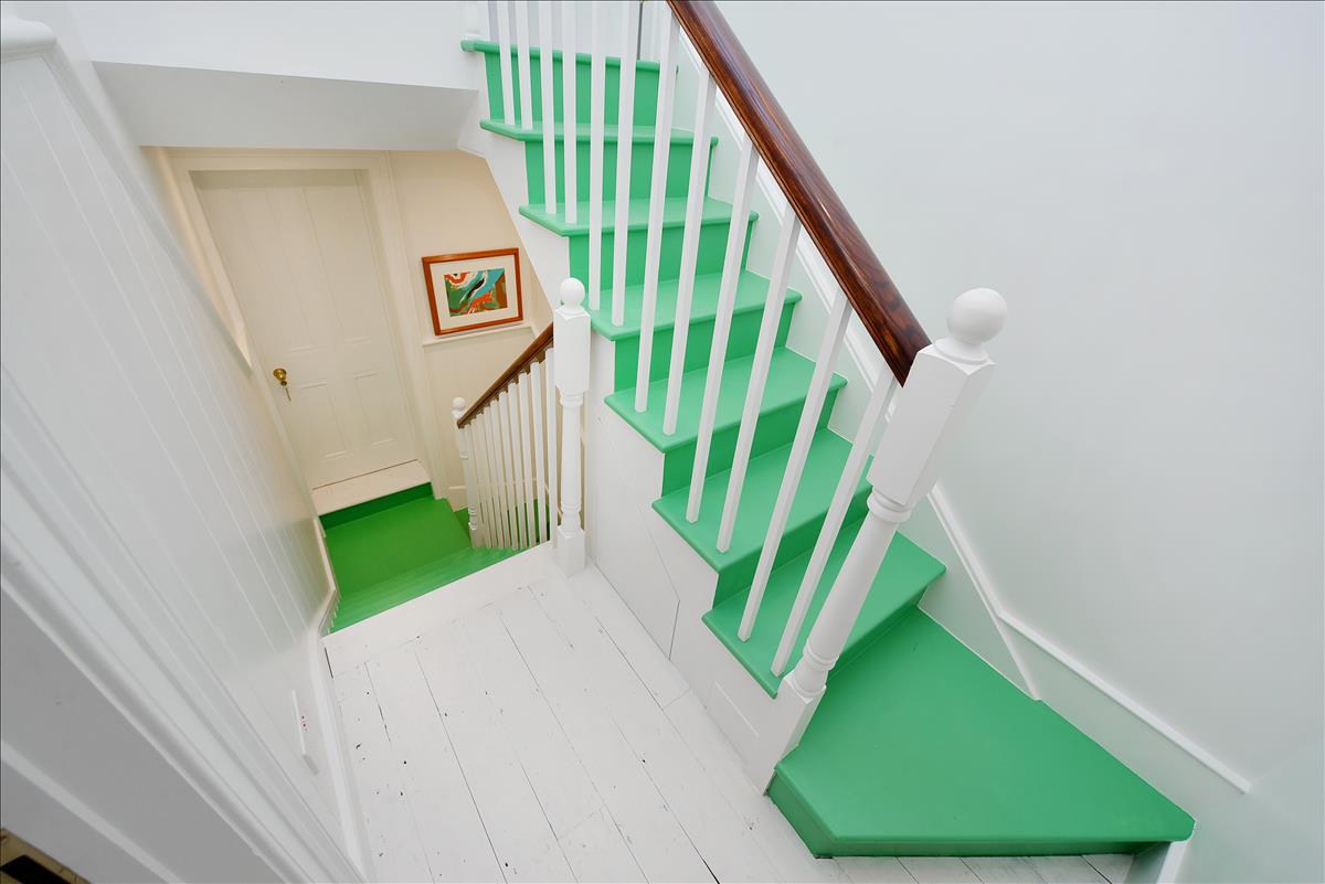 architecturally designed two bedroom, two bathroom split level apartment with courtyard garden on historic Columbia Road