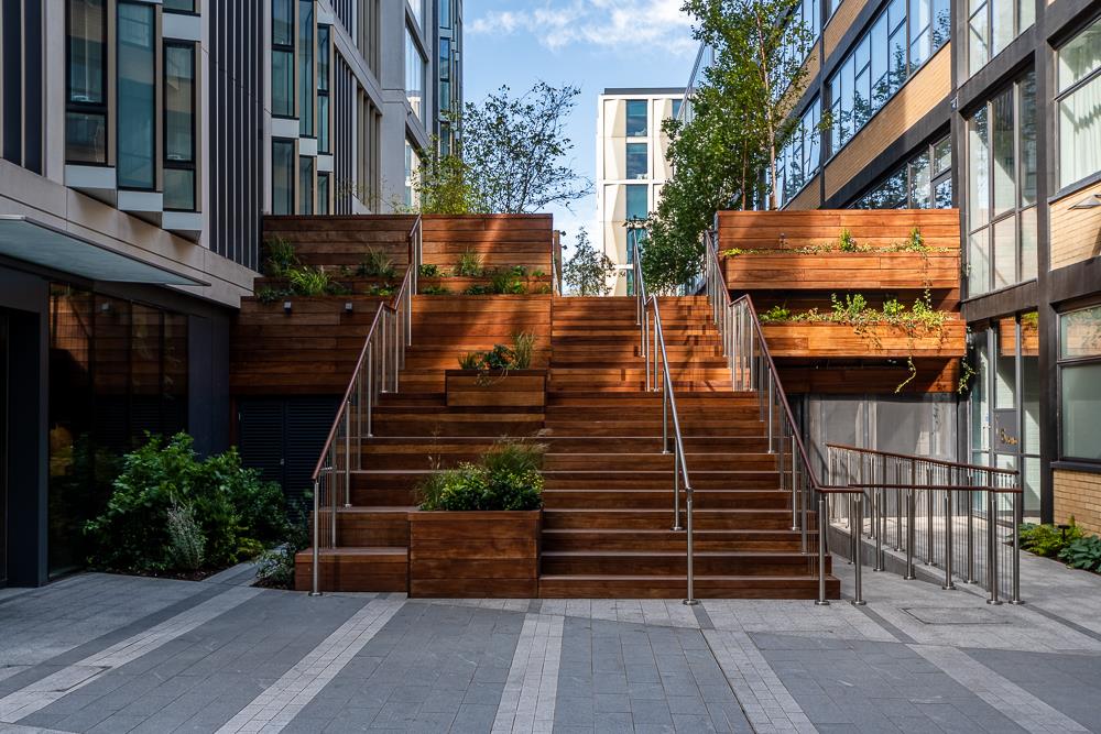 This beautifully presented bright and spacious three-bedroom apartment is on the third floor of the sought-after Long & Waterson development just moments from Columbia Road and Shoreditch High Street.
