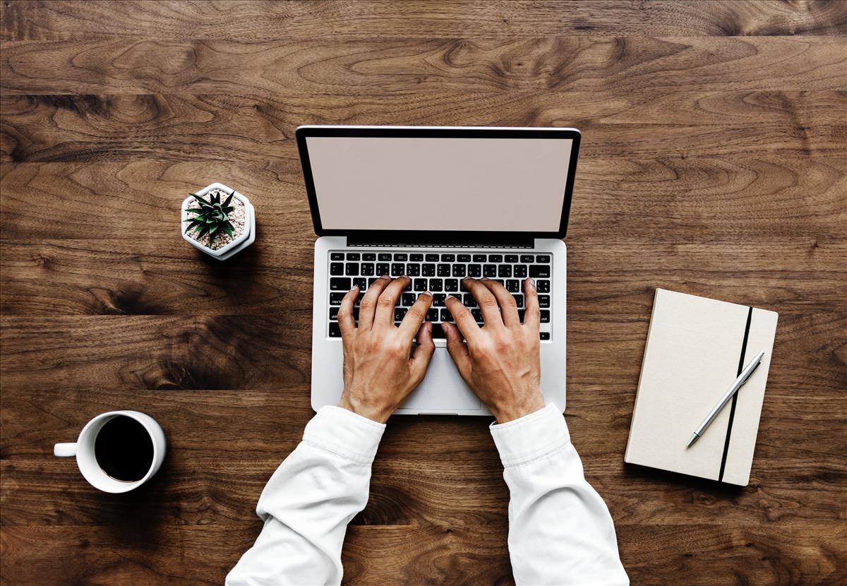 Coffee and laptop