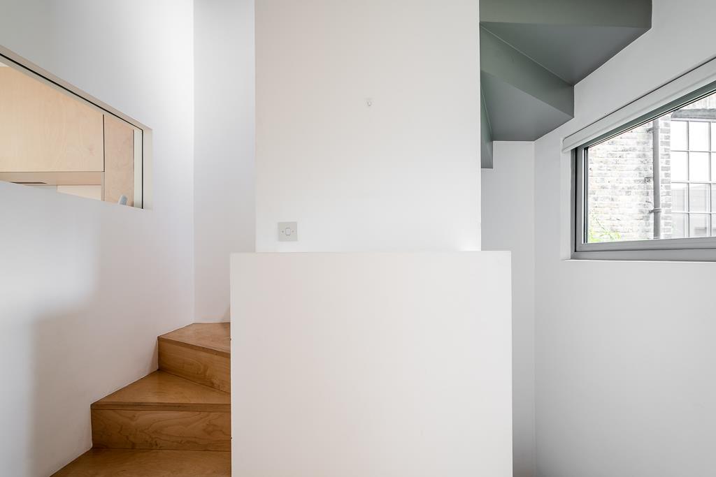 Modern bright architecturally designed house Shoreditch staircase