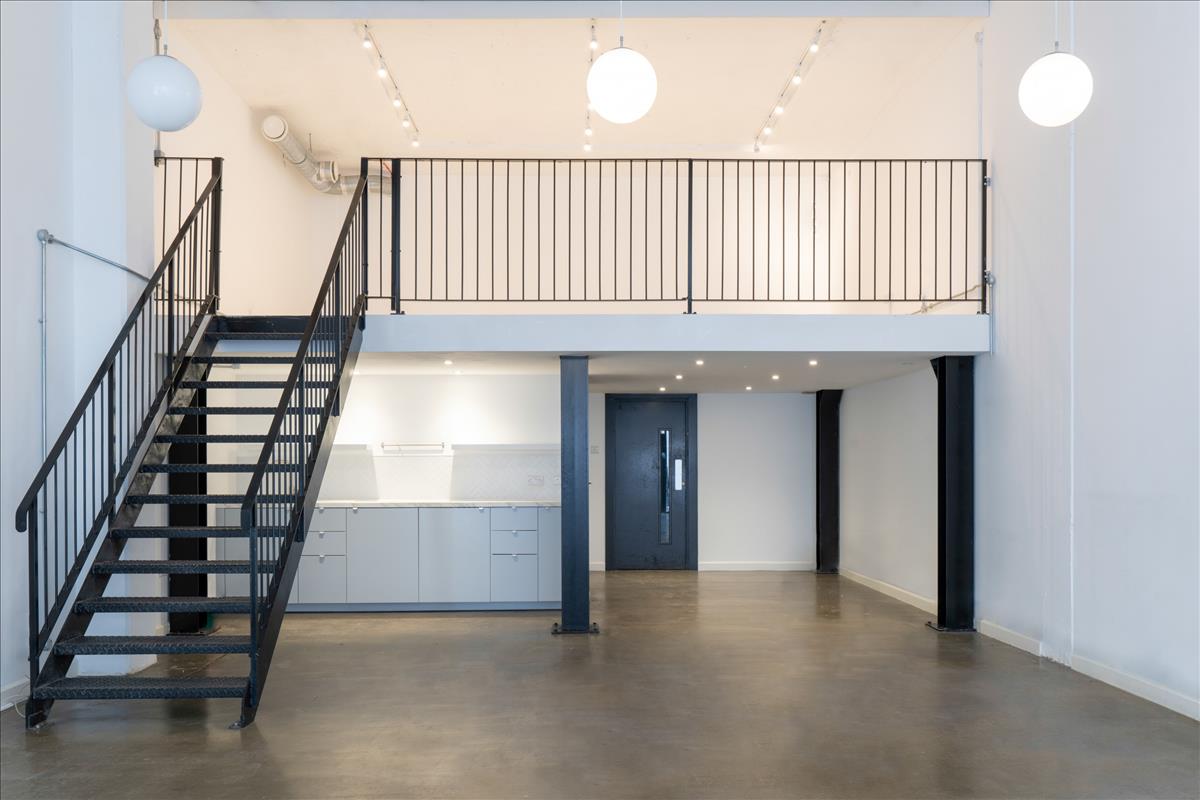 Studio space with mezzanine
