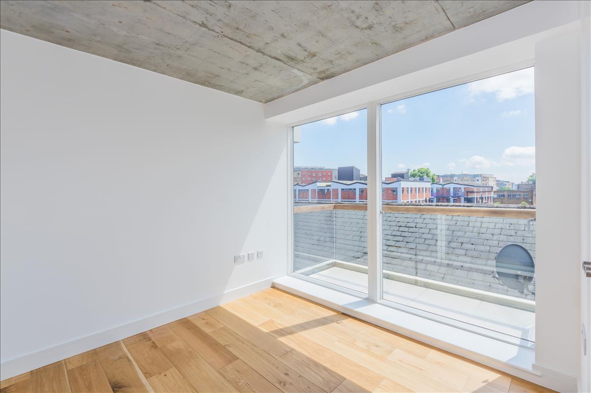New build apartment London Fields bedroom
