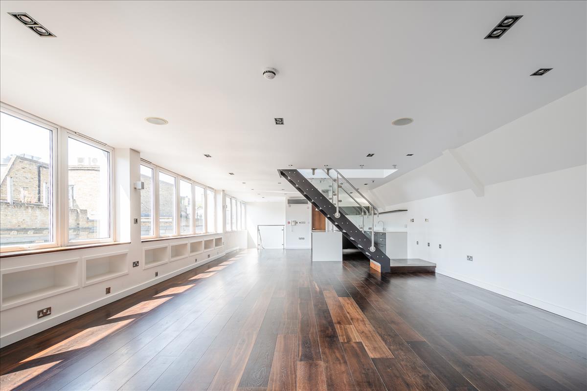 incredible duplex penthouse for rent on charlotte road ec2a