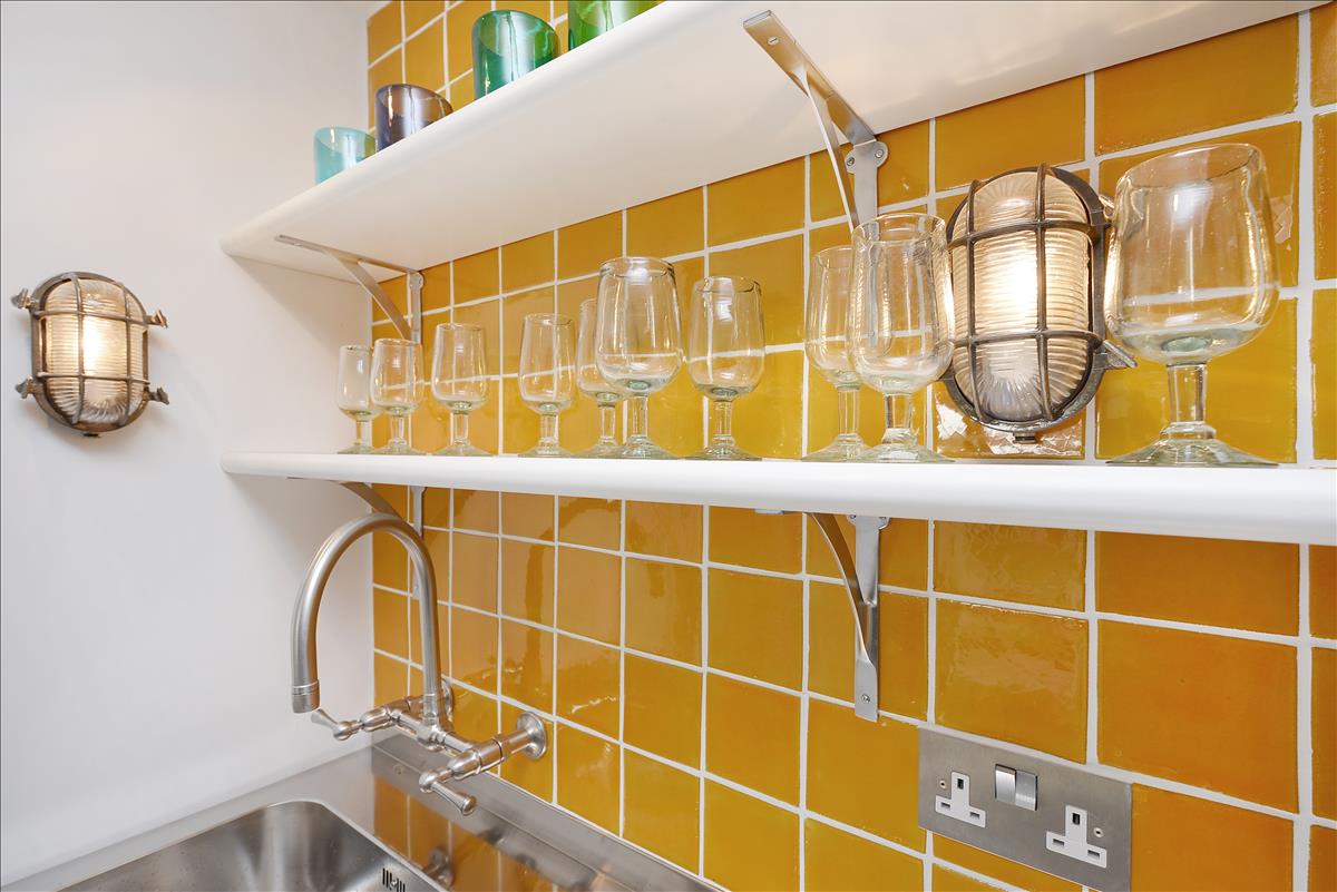 architecturally designed two bedroom, two bathroom split level apartment with courtyard garden on historic Columbia Road