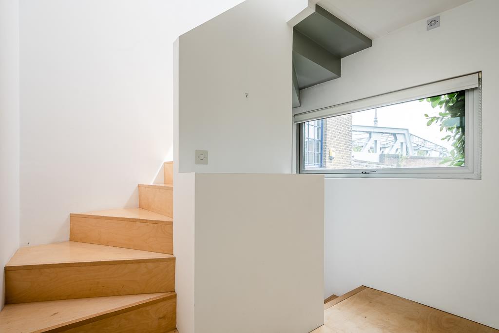 Modern bright architecturally designed house Shoreditch staircase