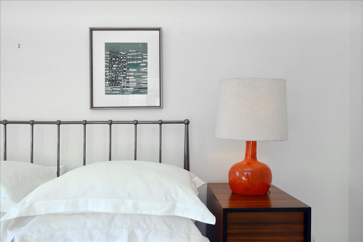 architecturally designed two bedroom, two bathroom split level apartment with courtyard garden on historic Columbia Road