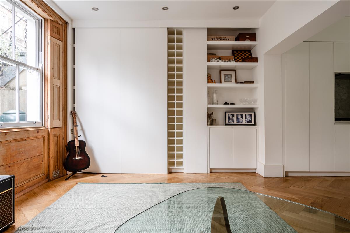 Property for sale, Warneford Street, E9. Bookcase