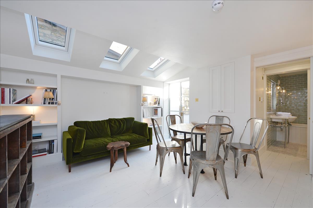 architecturally designed two bedroom, two bathroom split level apartment with courtyard garden on historic Columbia Road