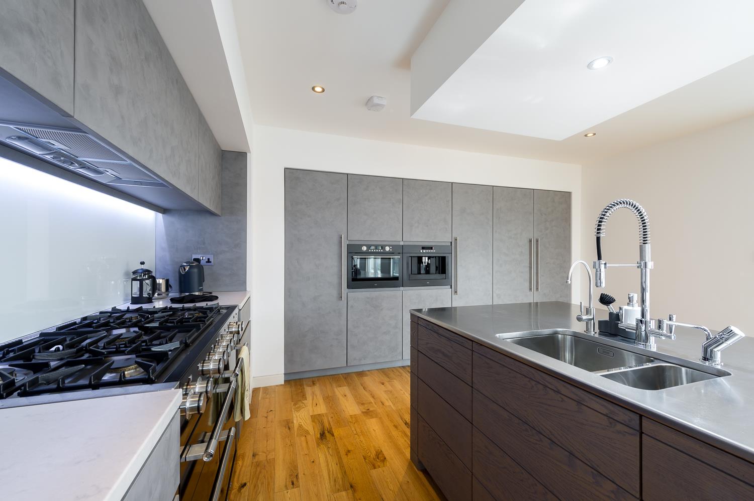 stylish modern large apartment Shoreditch kitchen