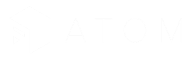 Atom Logo White