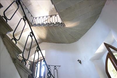 Castello Neve, Poggioni, Cortona, staircase