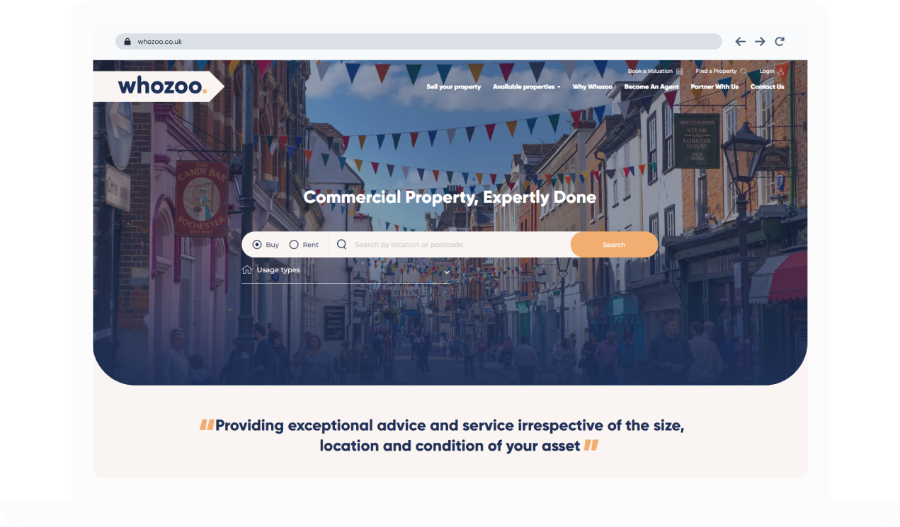 Whozoo Estate Agent Website Case Study