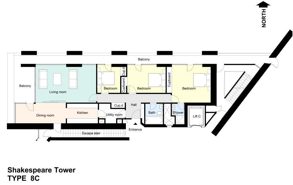 Type 8C Barbican flat