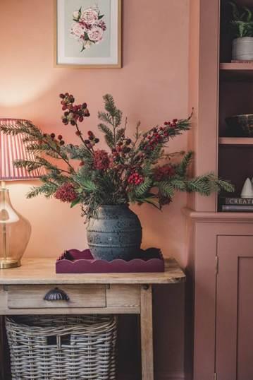 A vase with flowers on a table
AI-generated content may be incorrect.
