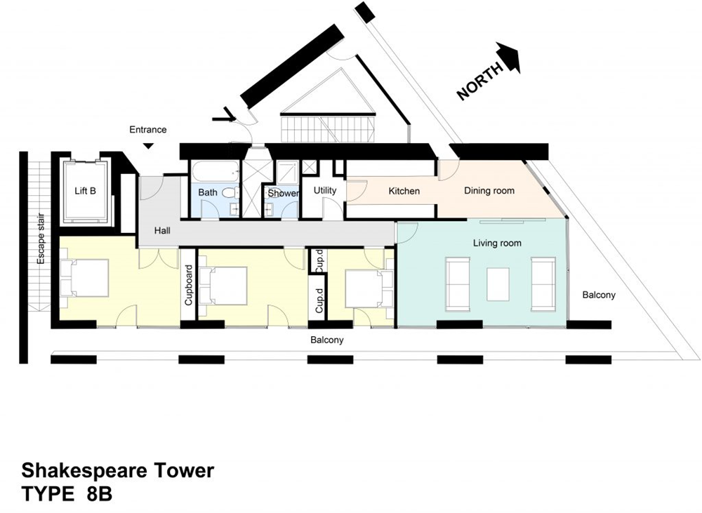 Type 8B Barbican flat