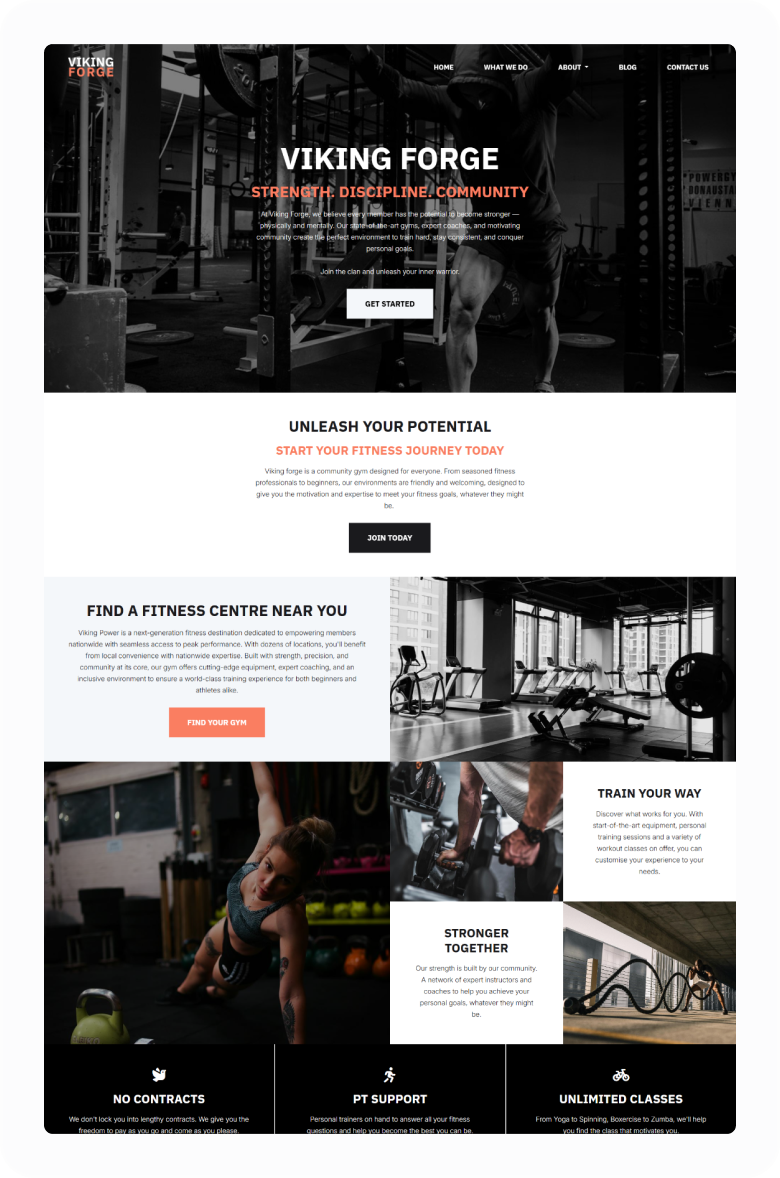 Viking Forge Small Business Website Theme - Leisure