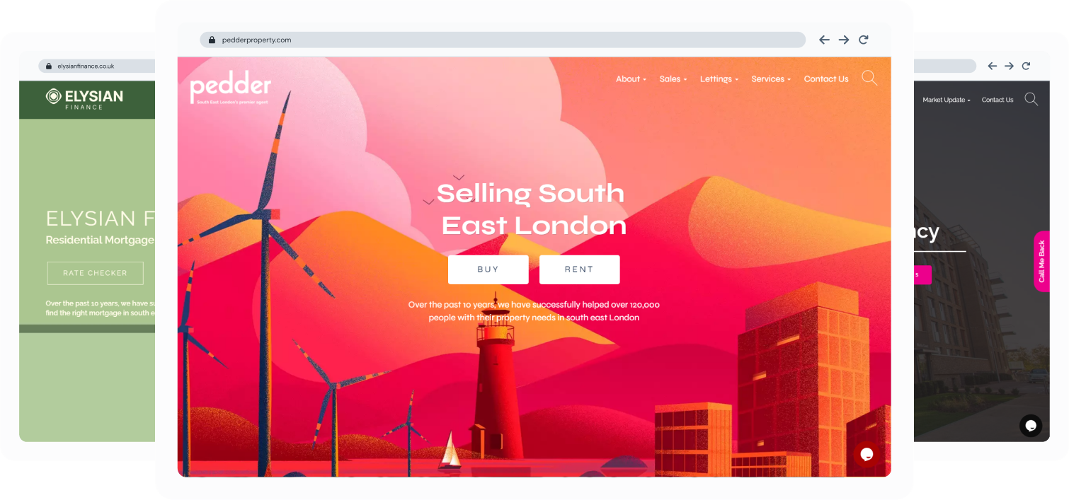 The Pedder Group Estate Agent Website Case Study