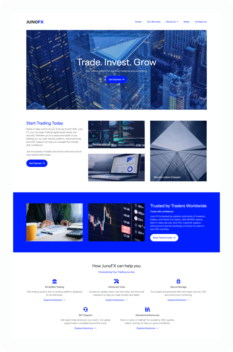 Juno Small Business Website Theme - Professional