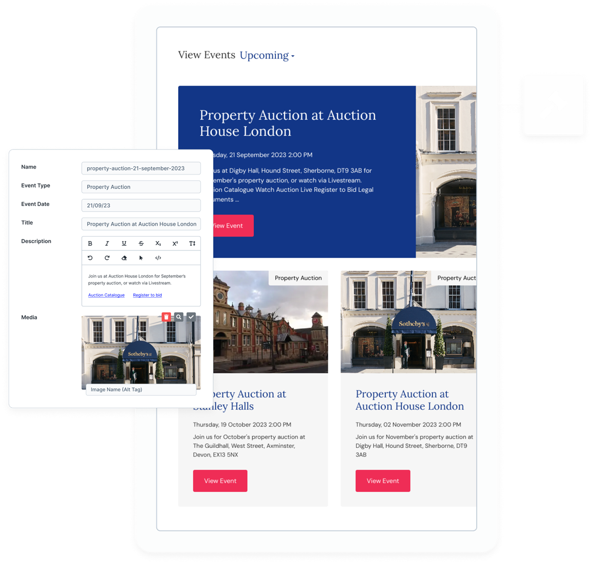 Estate Agent Website Plugins - Online Auctions & Events