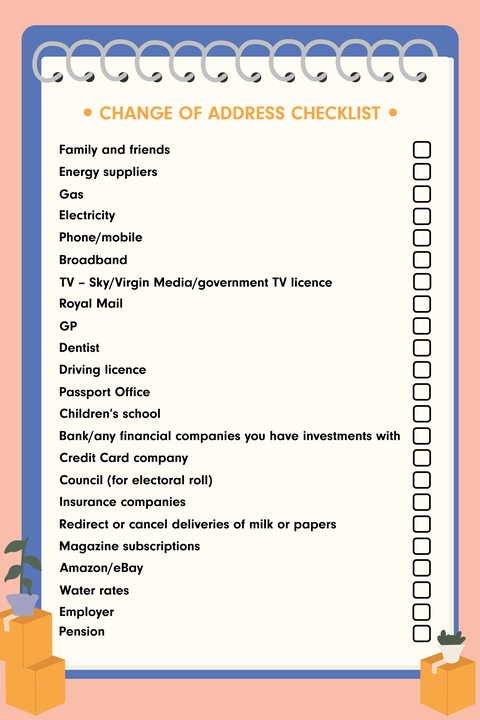 Moving House Checklist - Moving Home Checklist
