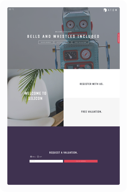 Silicon Estate Agent Website Theme