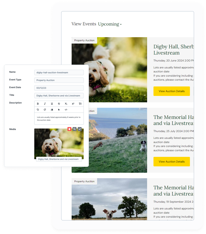 Symonds & Sampson Onliney Auctions Software