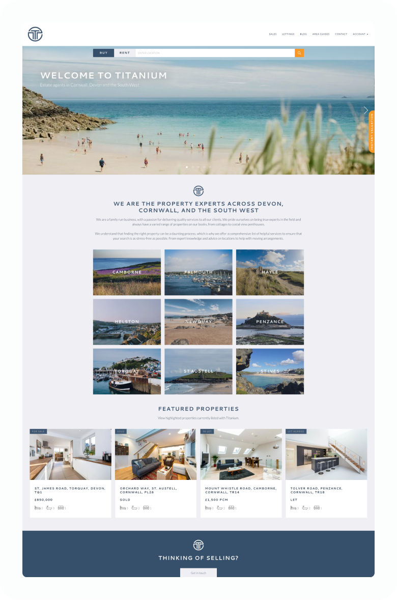 Platinum Estate Agent Website Theme
